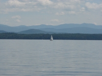 Sailboat on Lake Champlain