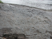 Rock shelf at Embden