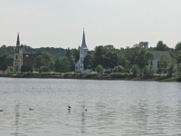 Three of the Mahone Bay churches