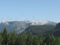 Clouds on the mountains