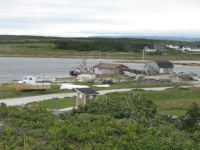 Fishing boats at the trailhead