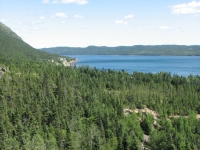 Green Bay from the Rattling Brook Falls Trail