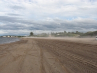 Sandstorm on the beach