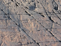 Carved man at Machias Bay