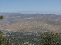 Looking out toward the desert