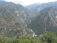 Looking down at Kings Canyon